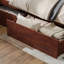 Lit plateforme en bois massif Jeinny avec pied de lit et tiroirs de rangement assortis-1435233022-1435233019