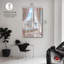 Art de salle de bain rose sur toile Paris par Notoriart-105309384-105309361