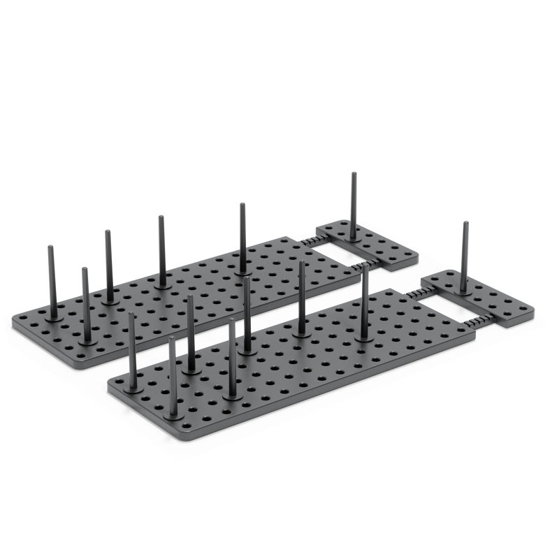 Peggy 2 Piece Drawer Organizer Set, Black