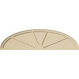 Elliptical Signature Urethane Pediment, Primed Tan
