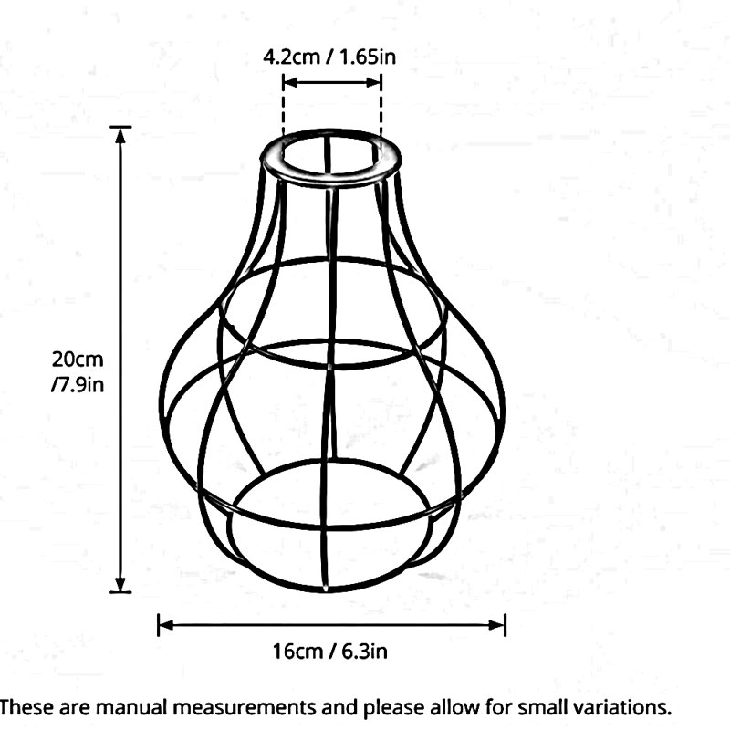 50.8cm H Metal Novelty Lamp Shade ( Uno ) in Rustic Red