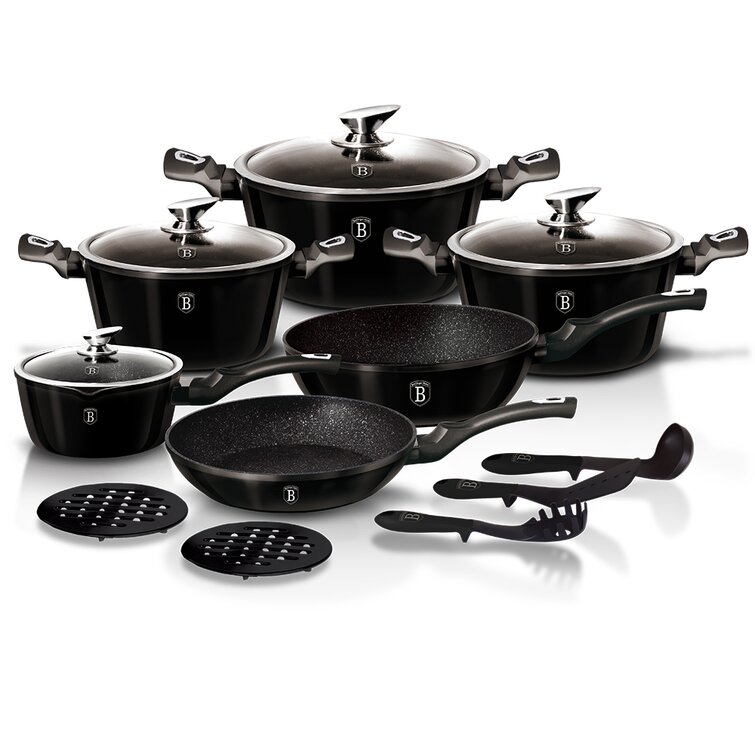 Berlinger Haus Cookware Set With Durable And Easy-to-clean Pots