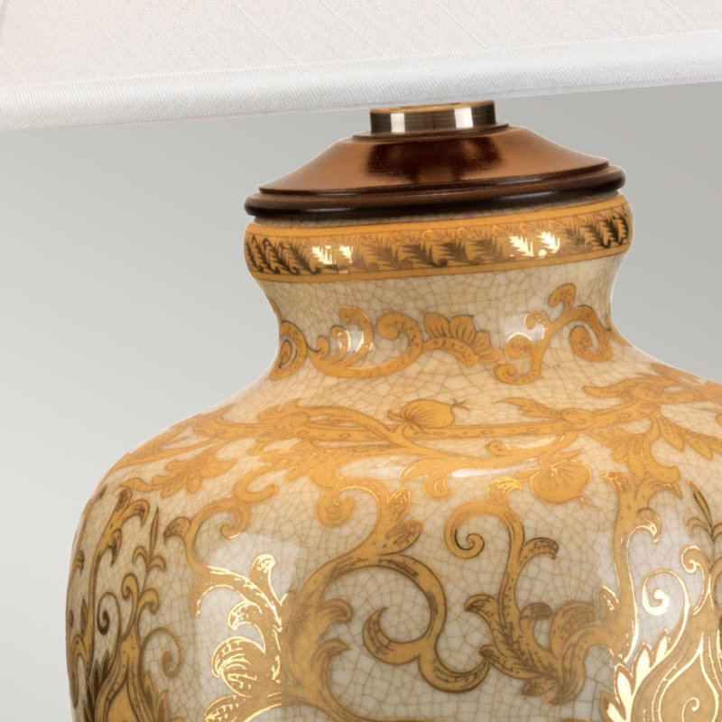 Chasteen Porcelain Table Lamp, Gold