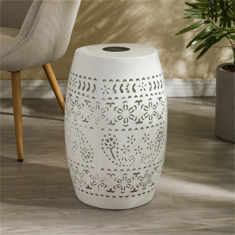 Table d'appoint solaire avec pile solaire intégrée, superbe motif de fleurs la nuit