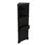 Armoire de coin triangulaire dotée de trois tiroirs et de tablettes réglables-1435680225