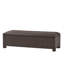 Banc de rangement en osier