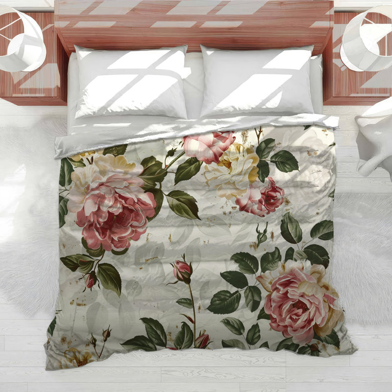 Blend Floral Cotton Blend Comforter, Twin Extra Long Comforter