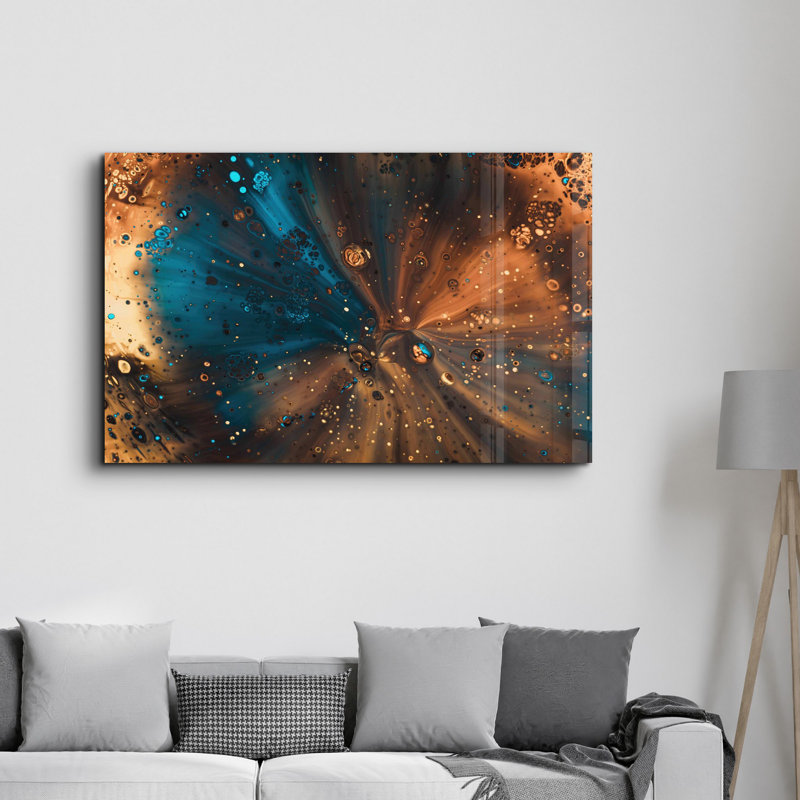 Elegant Tempered Glass Wall Art Painting, 13.8 x 21.7 inches | 100% Tempered Glass, Thickness: 0.16 inches | UV Printed for Vibrant Colors | Perfect for Home Decor, Living Room, & Office Spaces