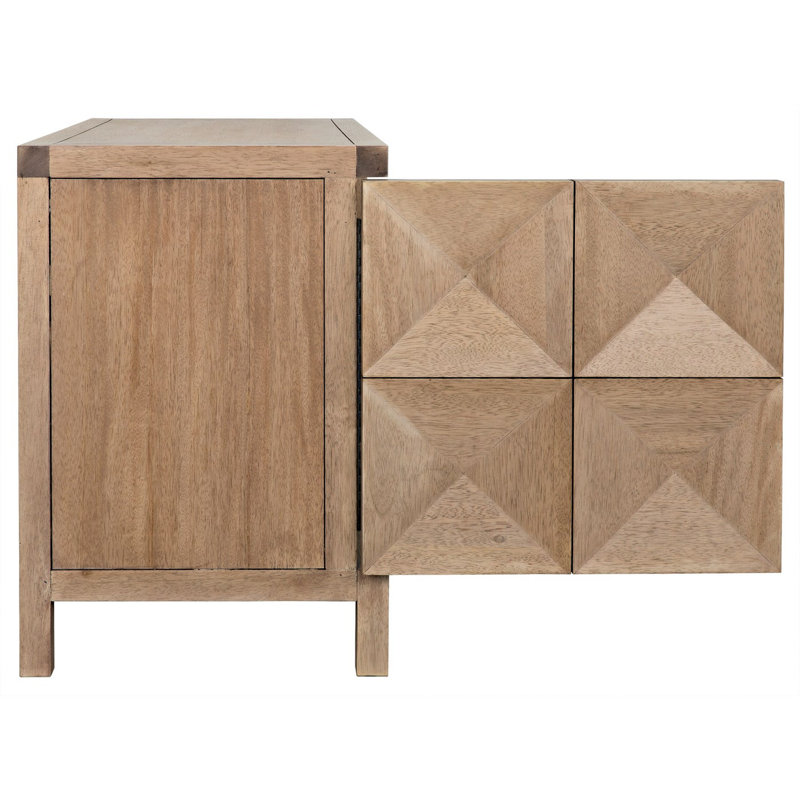 Quadrant 52'' W Solid Wood Sideboard, Washed Walnut