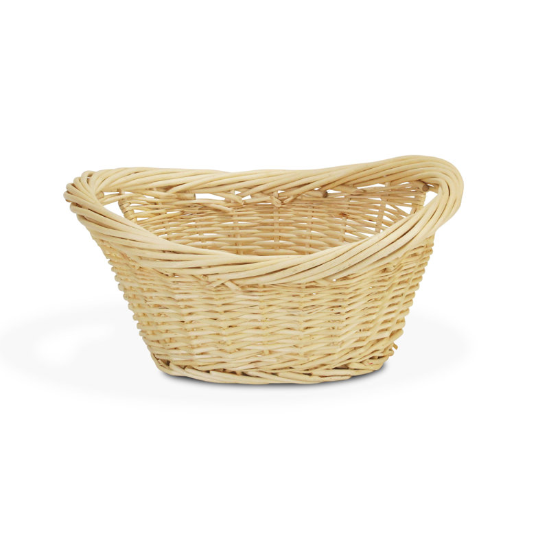 Panier ovale en osier, 6,75 po x 16,25 po x 12 po