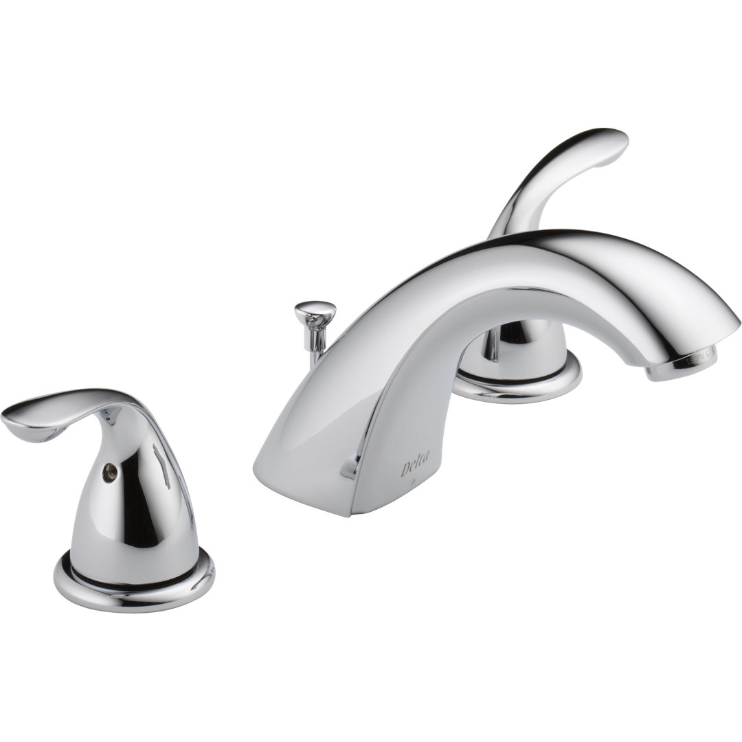 Classic Widespread Bathroom Faucet with Drain Assembly Delta 
