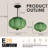 1-Light Green Pumpkin Pendant Light