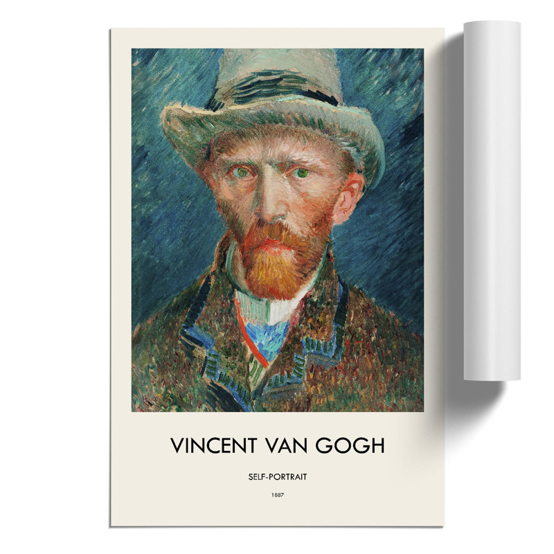 Self Portrait Print by Vincent van Gogh - Frameless Print, 42cm H x 30cm W x 0.1cm D