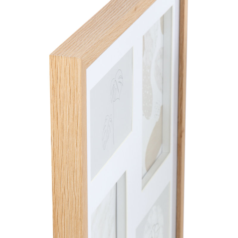 Umur Beveled Picture Frame with Mat, Ivory