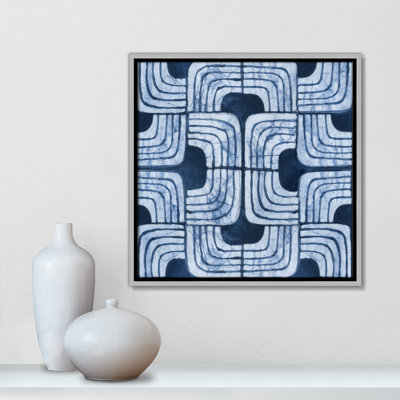 Imprimé Batik III bleu par Emma Peal