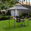 Asukulu 2m x 1.5m Metal BBQ Gazebo