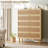 Rattan 5-Drawer Tall Dresser with Wide Top for Closet-1020962087