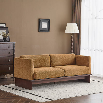77" Modern 3-Seater Upholstered Sofa