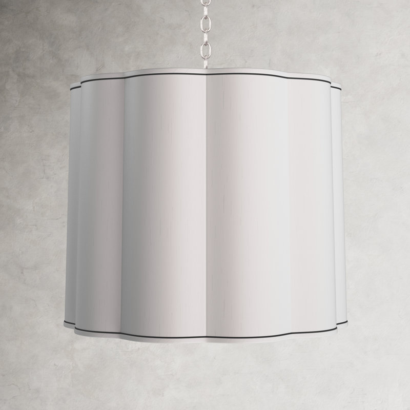 5 - Light Aged Brass Unique/Statement Pendant, Polished Nickel