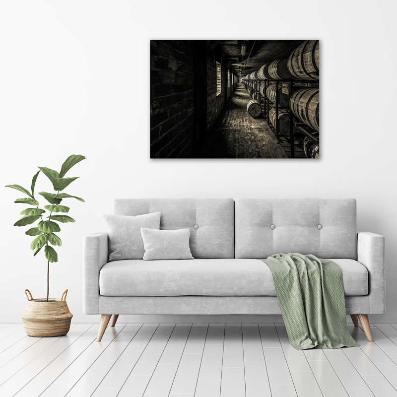 Bourbon Barrels - Wrapped Canvas Print