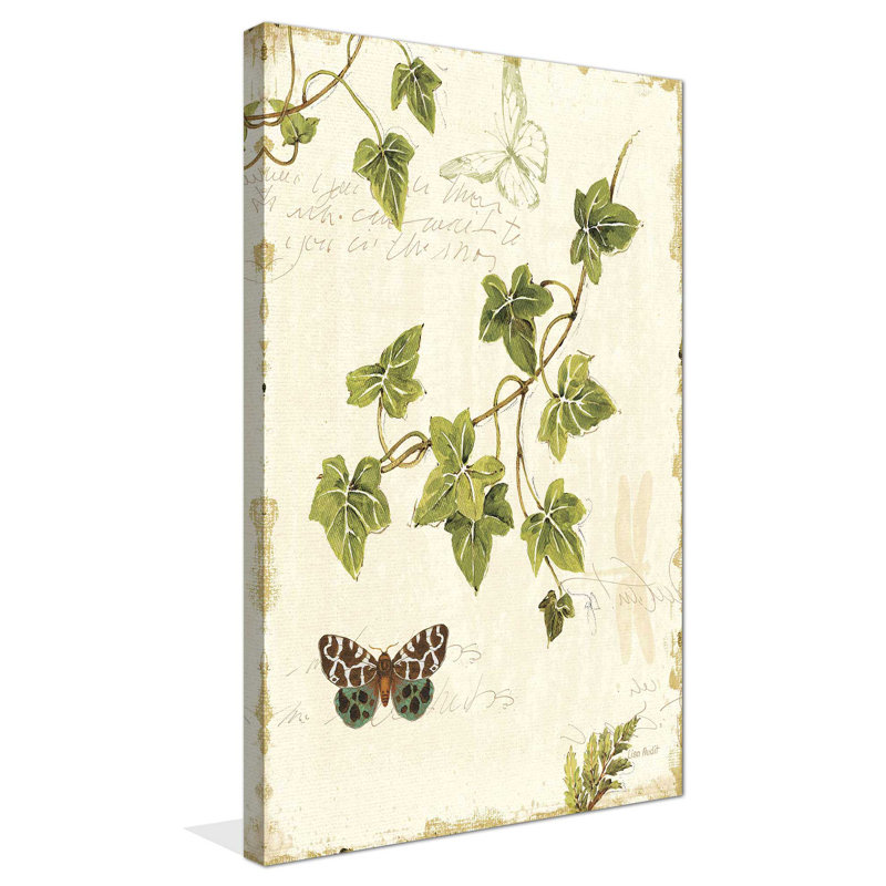 Ivies and Ferns II - Peinture, L 18 po x H 30 po, Toile tendue