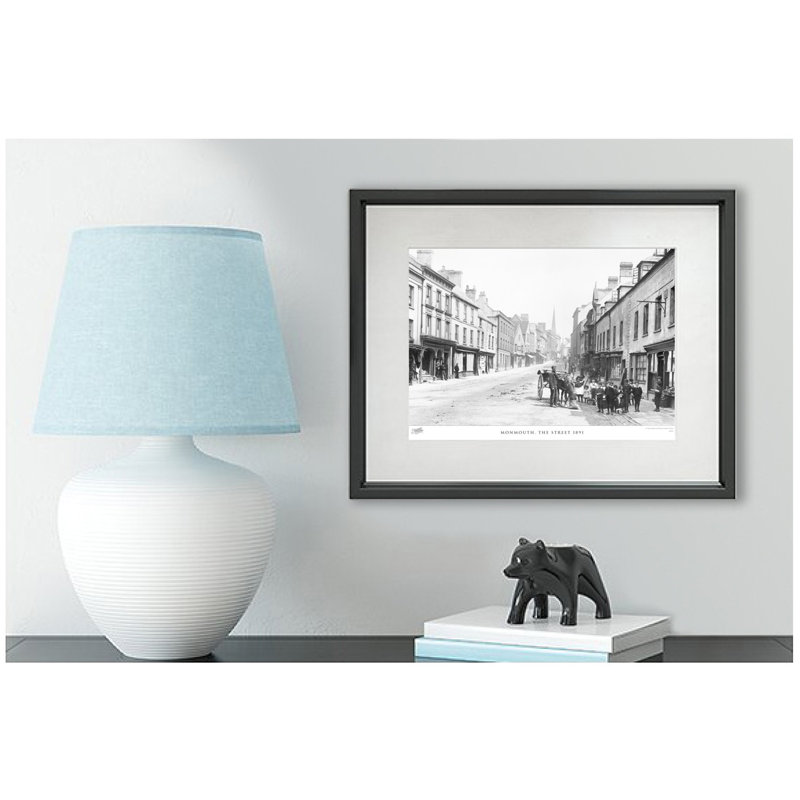 Monmouth, The Street 1891 - Single Picture Frame Print, 28cm H x 36cm W x 2.3cm D