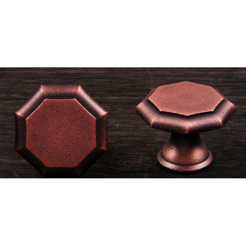 CK Series Geometric Knob, Distressed Copper