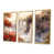 Toile avec cadre flottant or