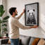 Bear's Direct Gaze Modern - Framed Print-656253516-656253523