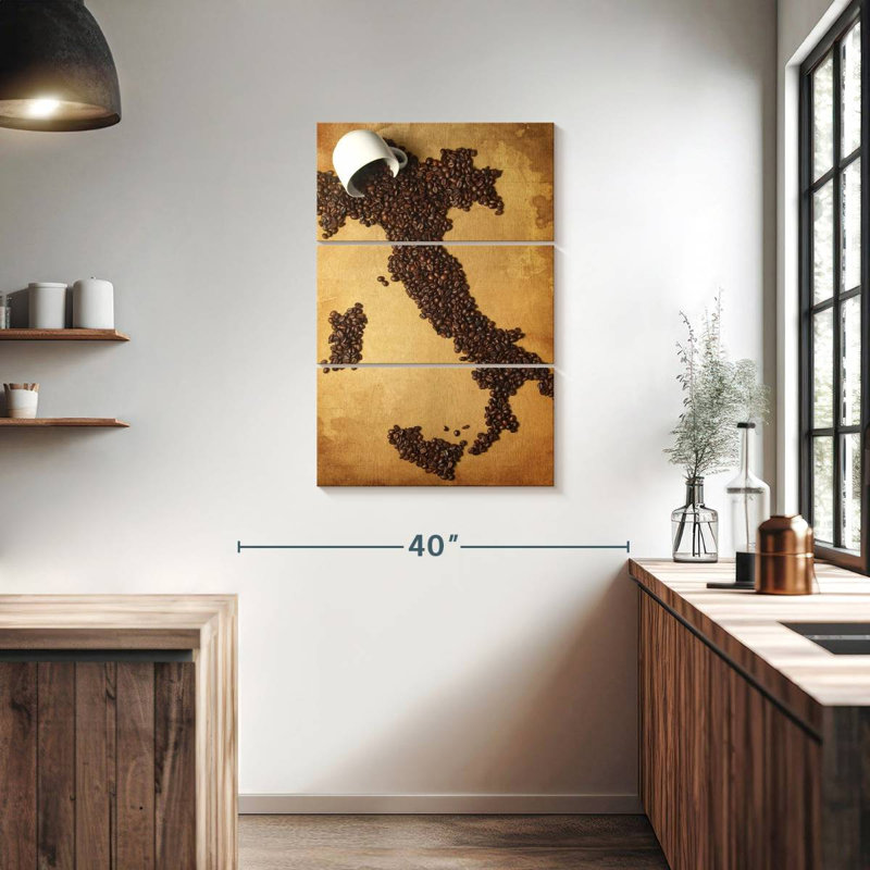 Carte du café italien, H 38 po x l 24 po
