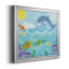 «Mermaid Play II», peinture sur toile encadrée-1182764708-1182764709