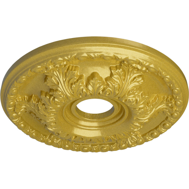 Médaillon de plafond Endurathane Eris, l 18 po x H 18 po x P 3 1/2 po x P 1 1/8 po (convient aux auvents jusqu'à 9 7/8 po), finition brique réfractaire peinte à la main