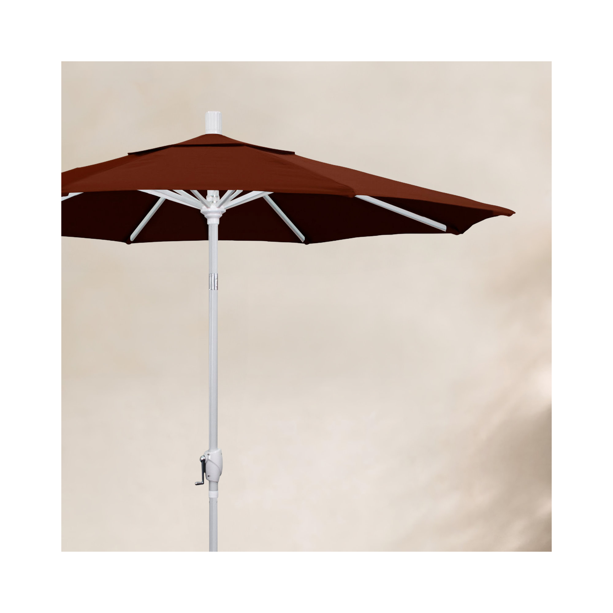90'' Outdoor Umbrella, Brick - Polyester