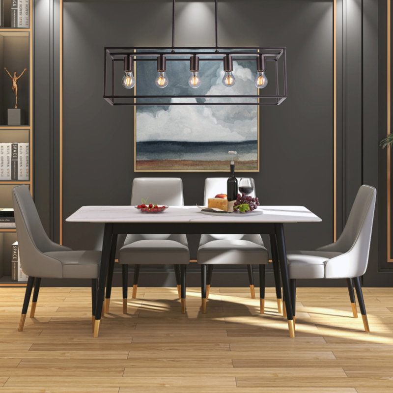 5 - Light Kitchen Island Pendant, Oil Rubbed Bronze, Oil Rubbed Bronze