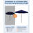9FT Outdoor Patio Umbrella, Patio/Market Table, Push Button Tilt & Crank, 8 Ribs, for Deck & Pool, Dark Green-233406018