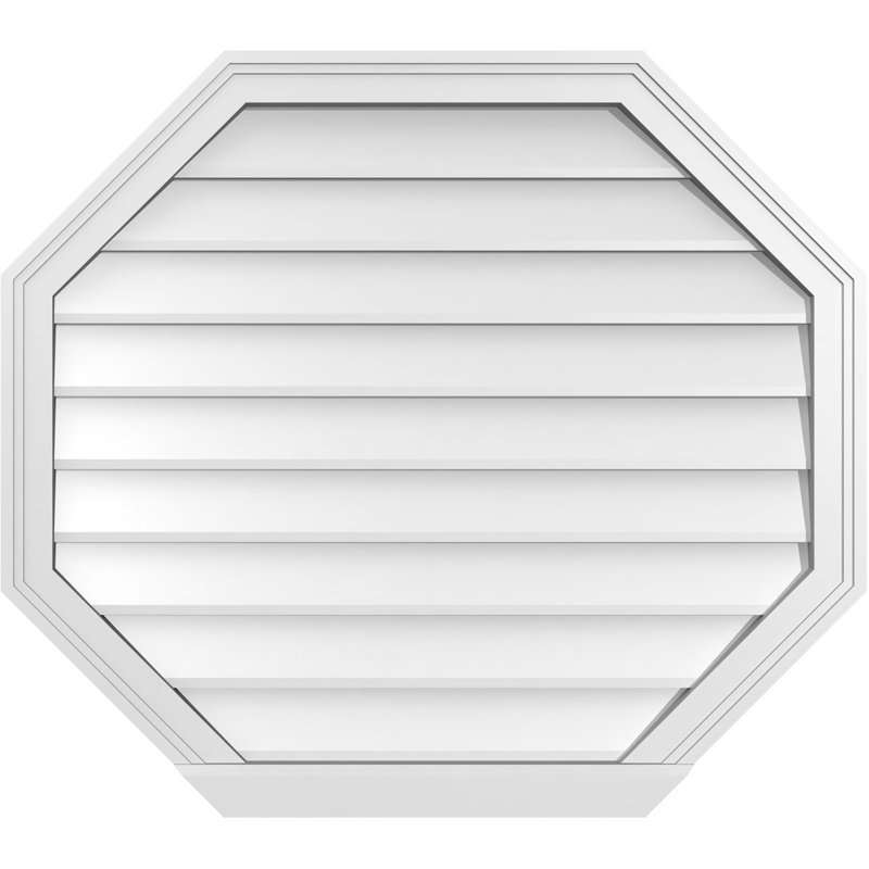 Évent horizontal gondole allongé en surface octogonal Signature, H 30 po x l 34 po x P 2 po