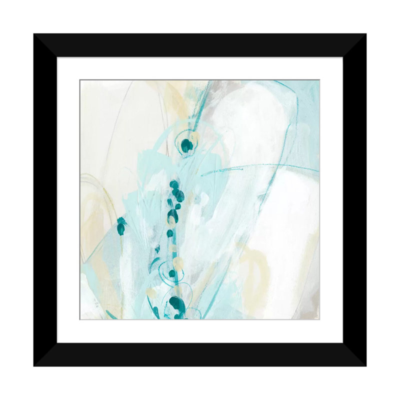 « sea story iv », impression sur toile, H 24 po x l 24 po x P 1 po, Papier d'art encadré noir, Blanc