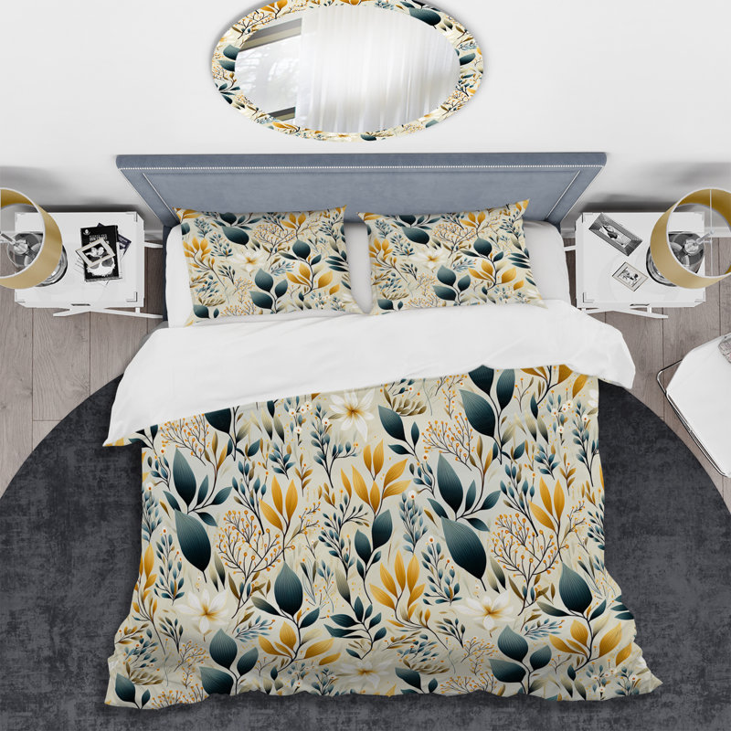 Literie Earthy Serenity III, Housse de couette simple + 1 taie décorative stan