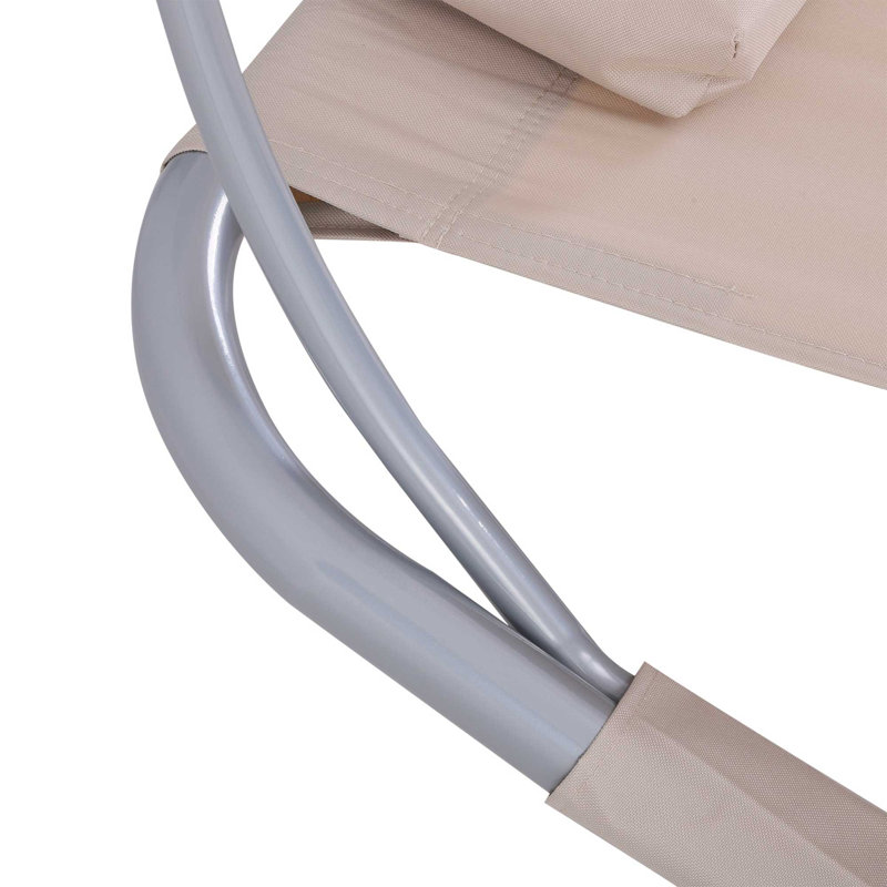 Chaise longue d'extérieur en métal - ensemble de 2