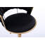 Ensemble de 2 tabourets de bar avec repose-pieds chromé et base pivotante à hauteur réglable en velours-523351439