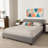 Gabby Upholstered Polyester, Queen Platform Bed, Gray, 62.6'' W X 84.8'' L X 33.46'' H-1489443183-1489443177