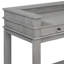 Ensemble de table de salle à manger 4 pièces pour 3 personnes, ensemble de table et chaises de cuisine rétro avec 3 tiroirs de rangement, idéal pour les petits espaces (gris clair)-209620453