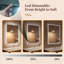 Miroir de salle de bain à DEL super lumineux avec éclairage avant et arrière, antibuée, verre trempé, 3 couleurs, luminosité réglable, avec ETL / UL-1896018961-1896018973