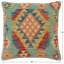 Coussin rustique en kilim tissé à la main