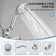 Single-Handle Dual Shower Faucet Set Trim Kit 1.8 GPM With Valve Filtered Handheld Shower Head In Polished Chrome