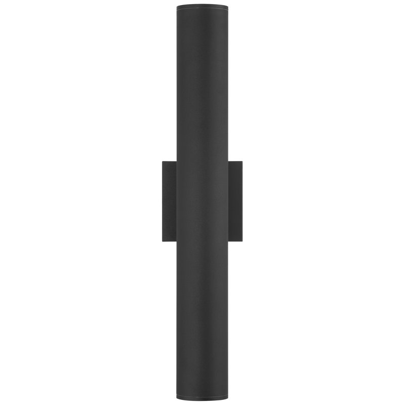 Laveuse murale d'extérieur à DEL bidirectionnelle Sunset - H 10,25 po - Finition noire, 22" H