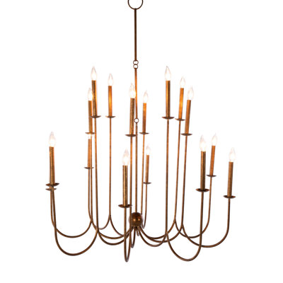 Snow 16 - Light Candle Style Chandelier