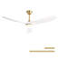 60 Inch Smart Ceiling Fan With Light Dimmable LED With Memory, Quiet Reversible DC Motor,Timing (1H/4H/8H)-1813831449-1813831451