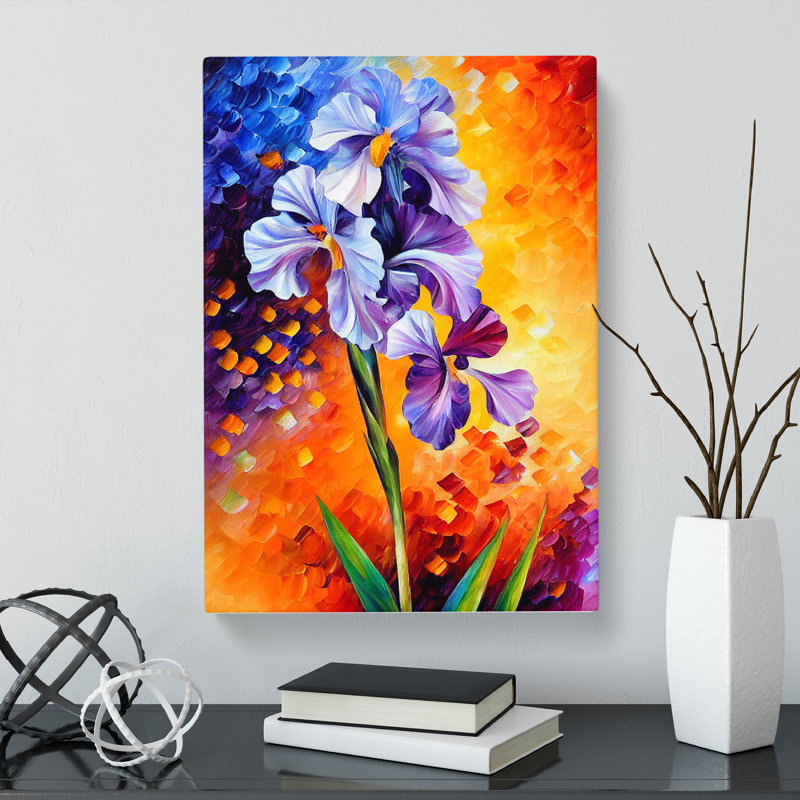 Roksanda Iris Flower - Wrapped Canvas, 50cm H x 35cm W x 3cm D
