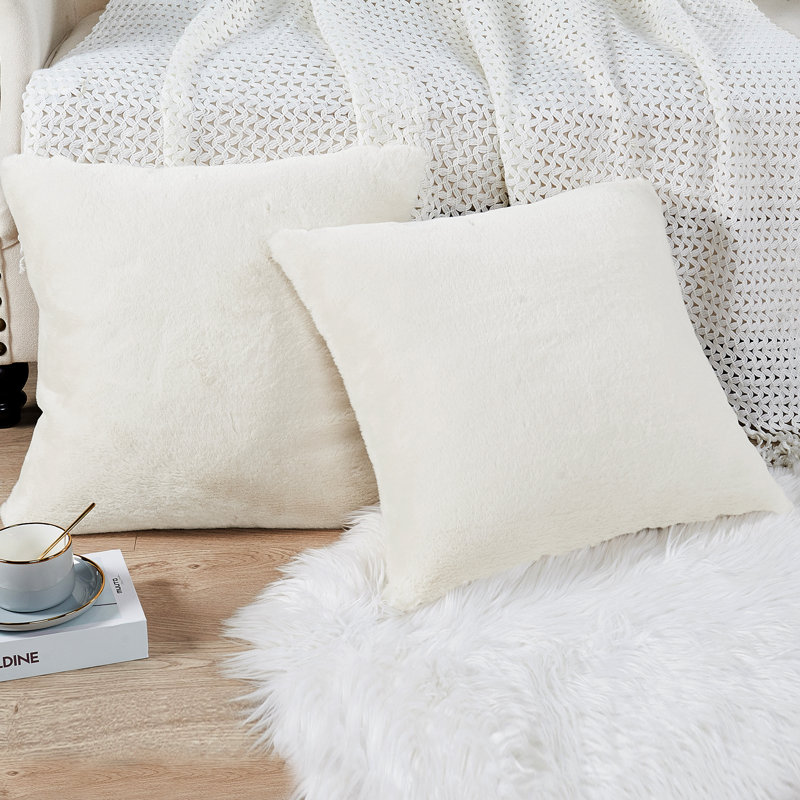 Square Throw Pillow Cover, Gardenia